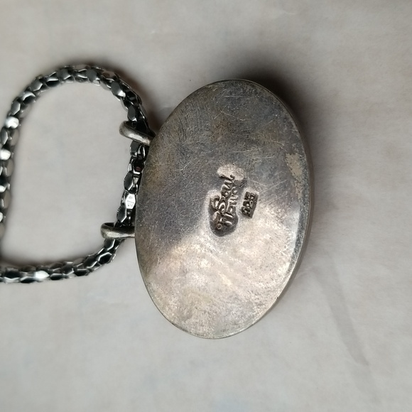 Wood And Silver Constellation Pendant With Black Chain - Picture 2 of 4